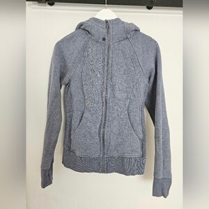 Lululemon grey Scuba hoodie size 6